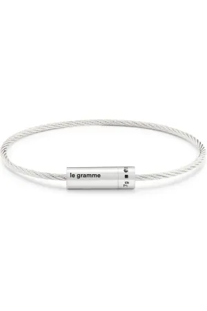 7g Polished Sterling Silver Cable Bracelet