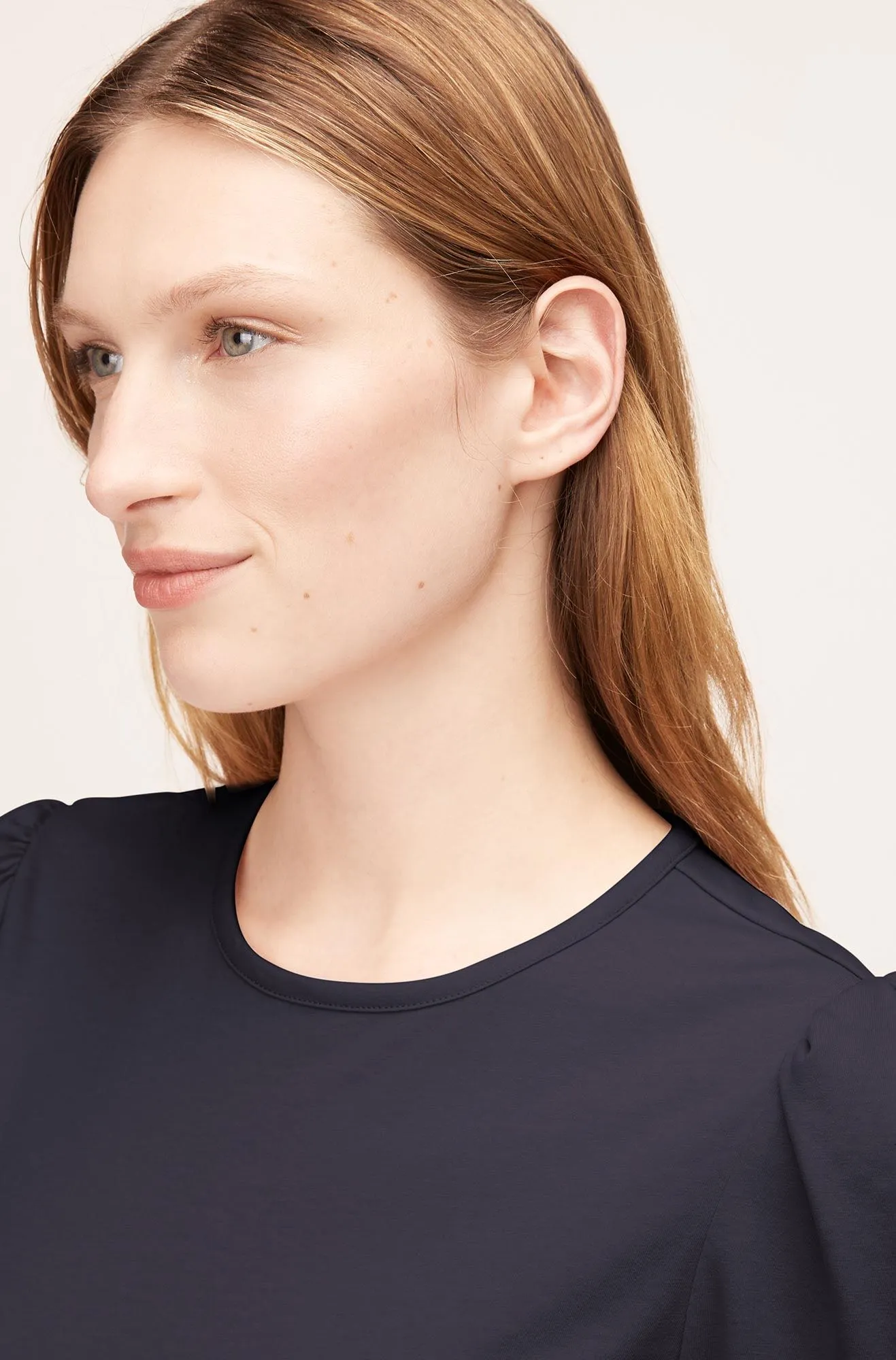 A Line Tee | Navy REBECCA TAYLOR