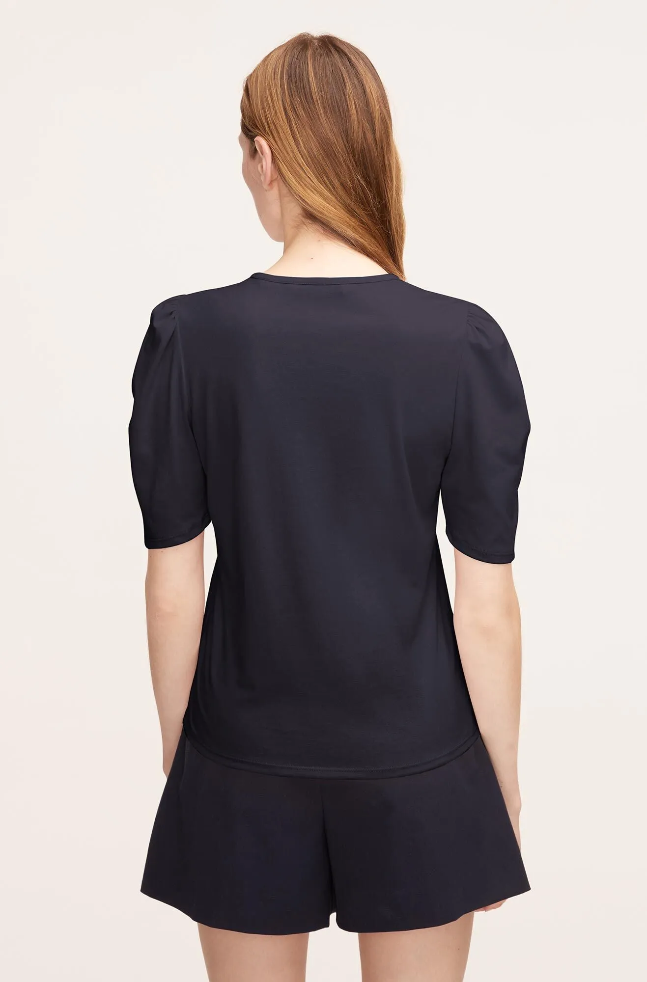 A Line Tee | Navy REBECCA TAYLOR