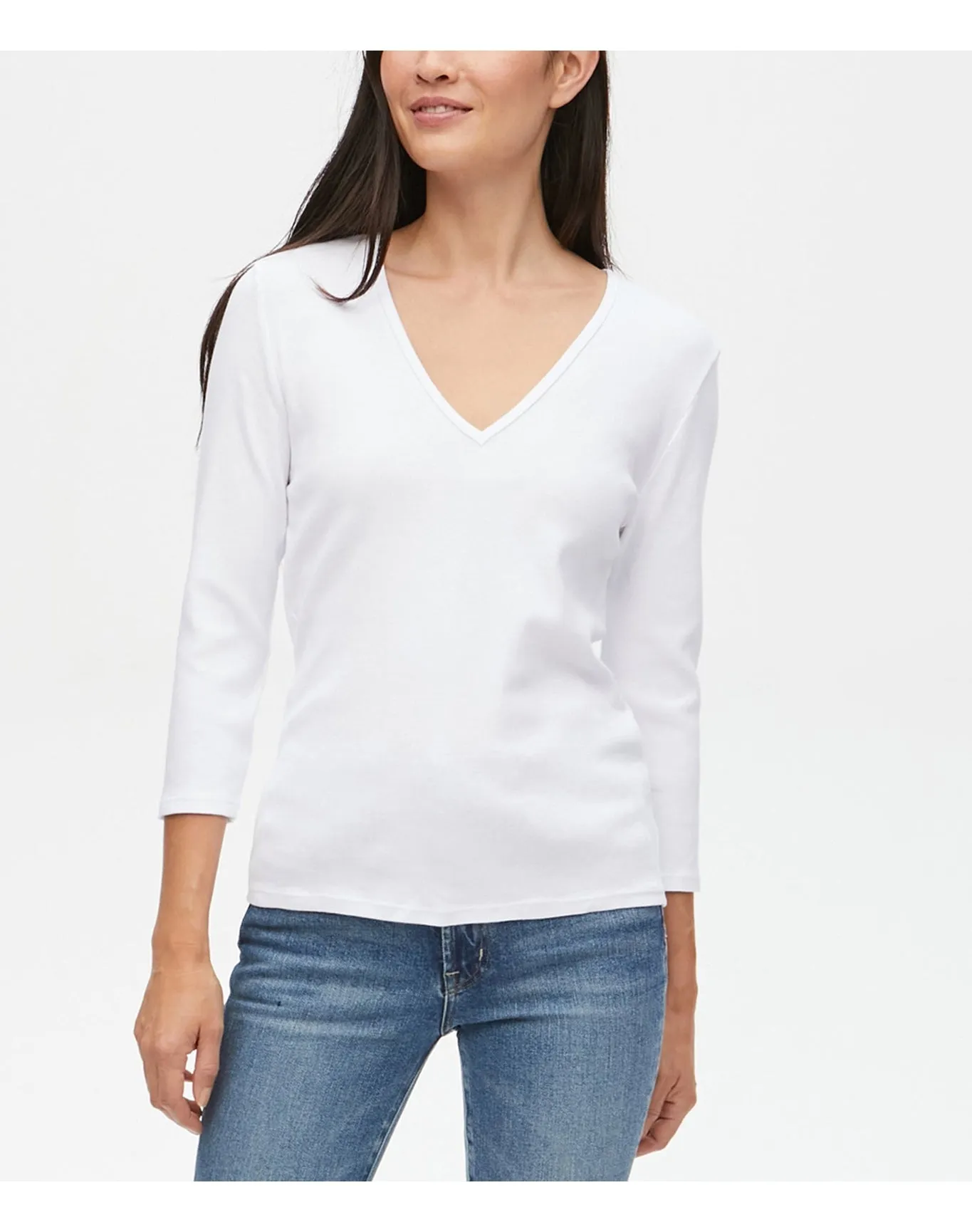 Adele V-Neck Tee | White MICHAEL STARS