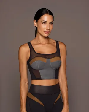 Aerial Gloss Bustier | Alloy MICHI