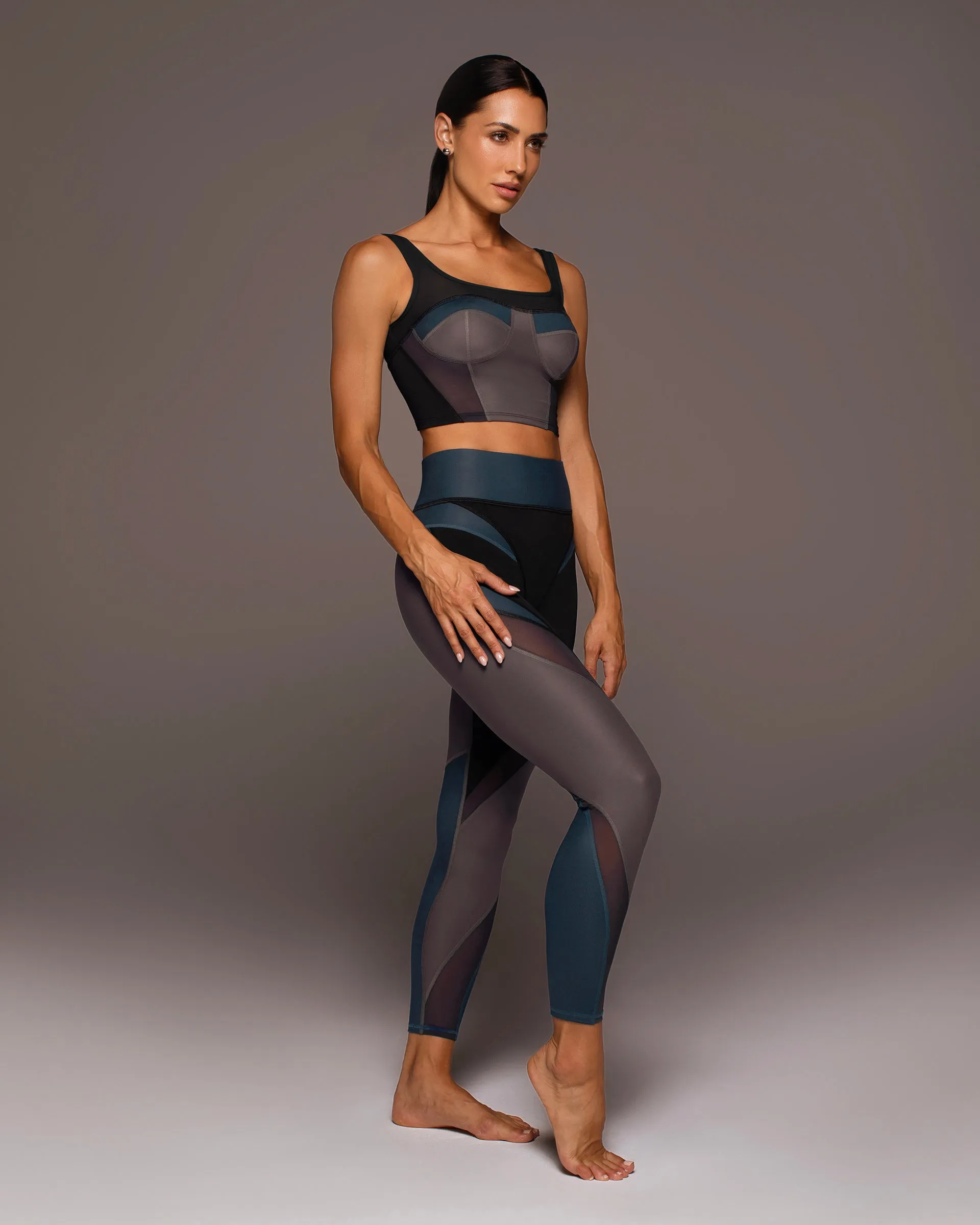 Aerial Gloss Legging | Blue Steel MICHI