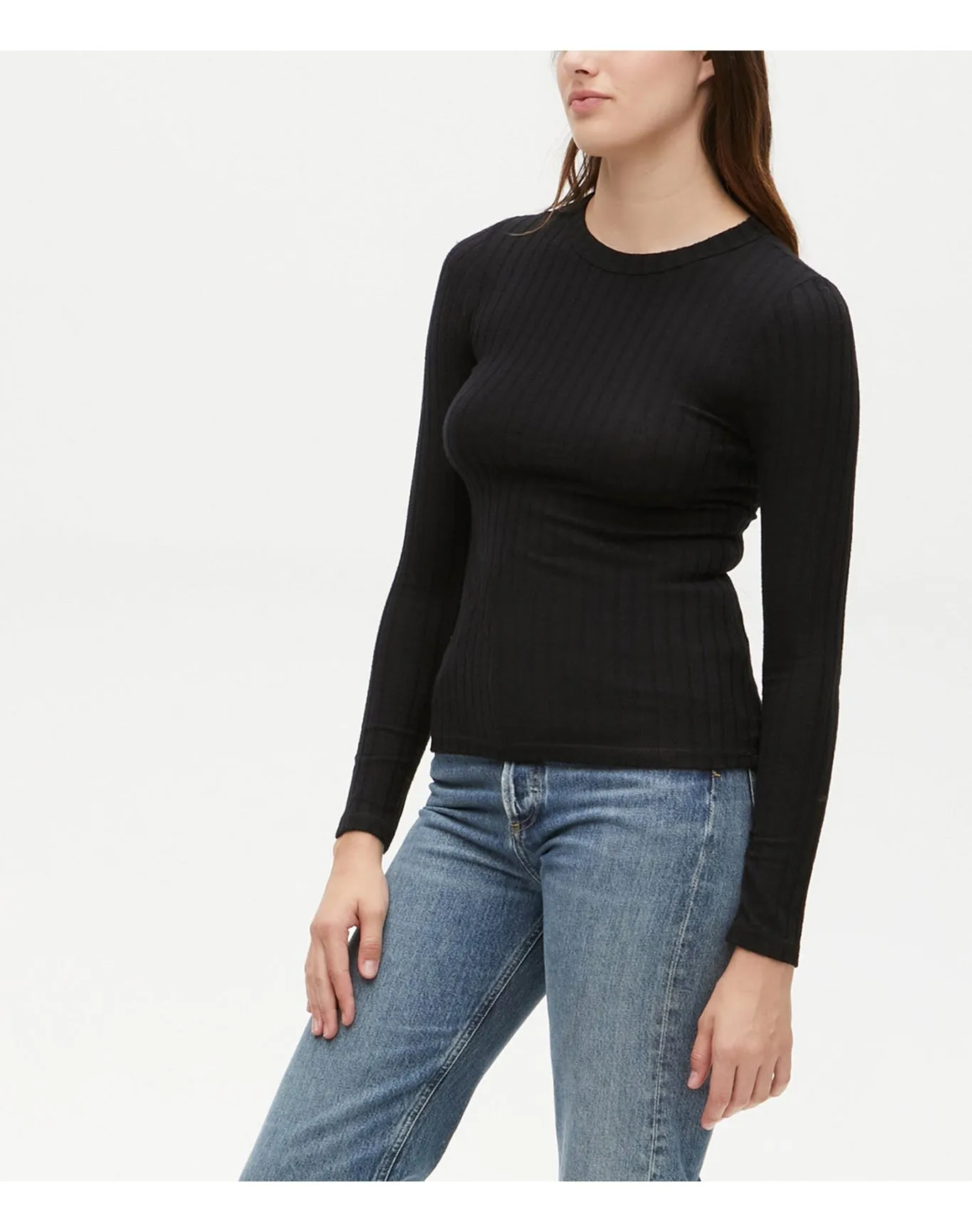 Ama Ribbed Top | Black MICHAEL STARS