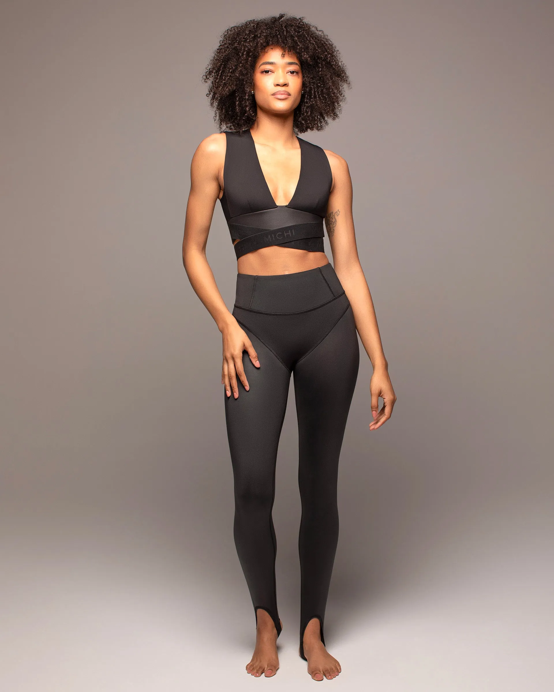 Ambient Gloss Stirrup Legging | Black MICHI