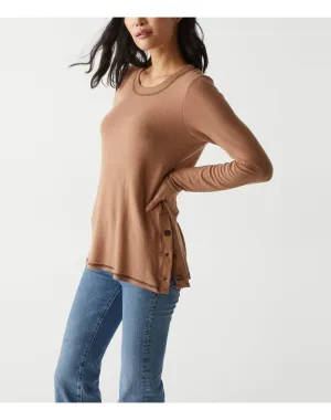 Anina Tunic with Stitching | Camel MICHAEL STARS