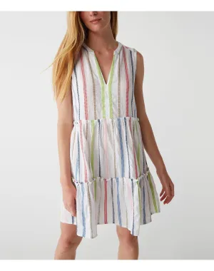 Anna Tiered Dress | White Combo MICHAEL STARS