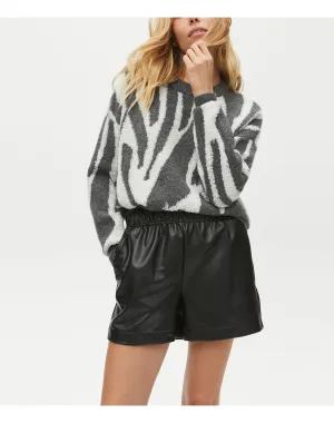 Anya Vegan Leather Short | Black MICHAEL STARS