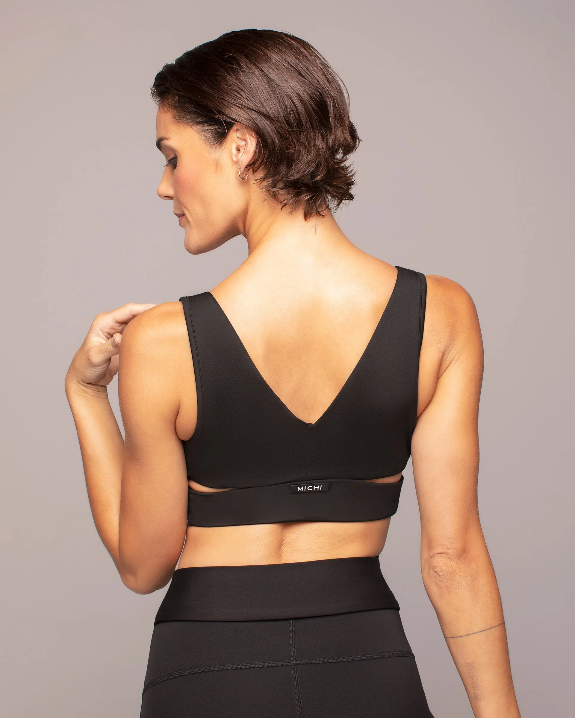 Ascent Wrap Bra | Black MICHI