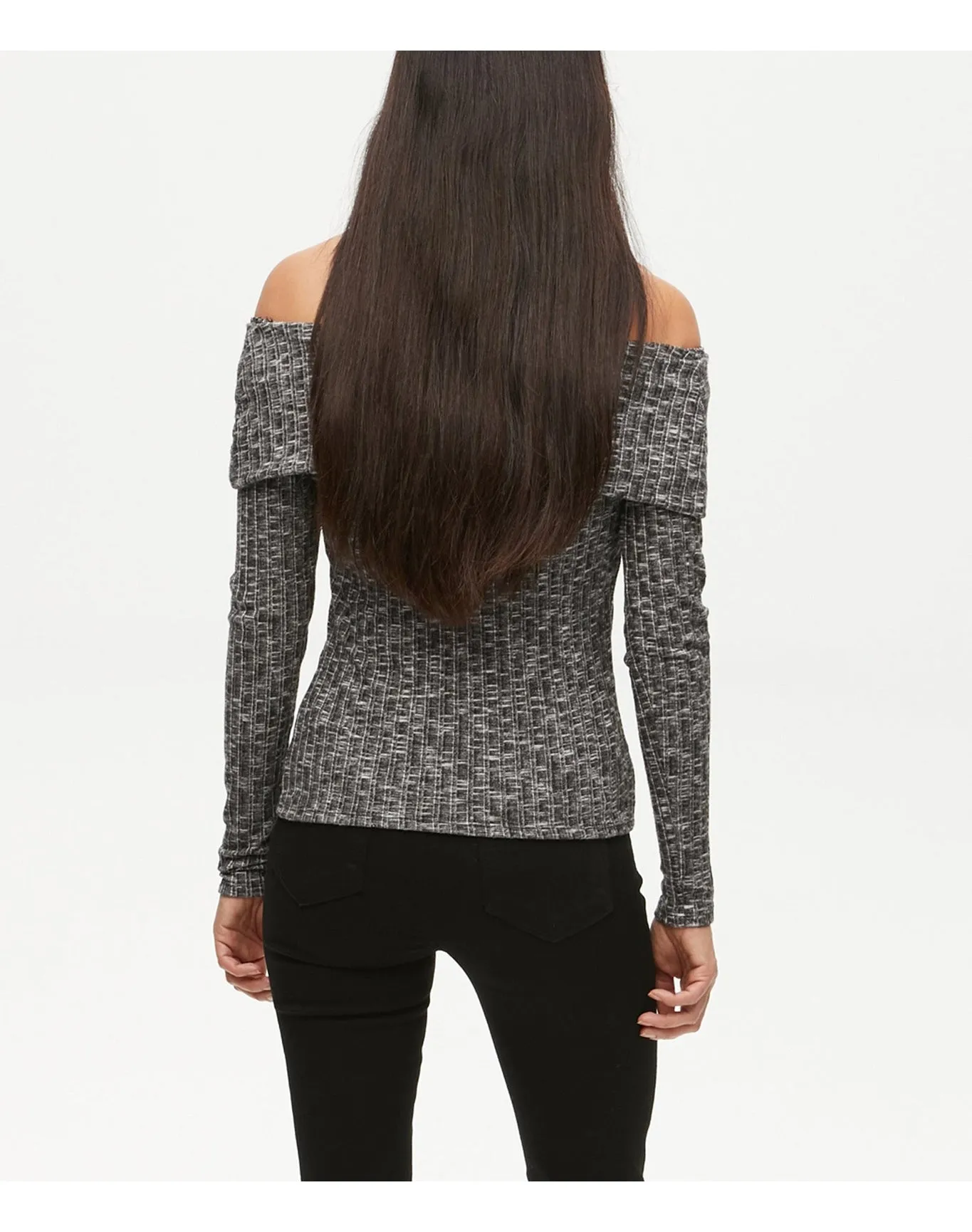 Aspen Ribbed Convertible Top | Black Marl MICHAEL STARS