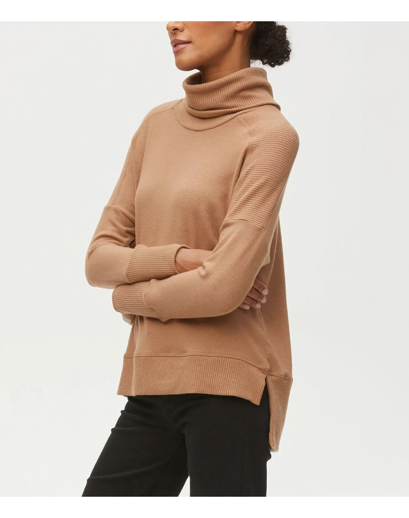 Bea Turtleneck Top | Camel MICHAEL STARS