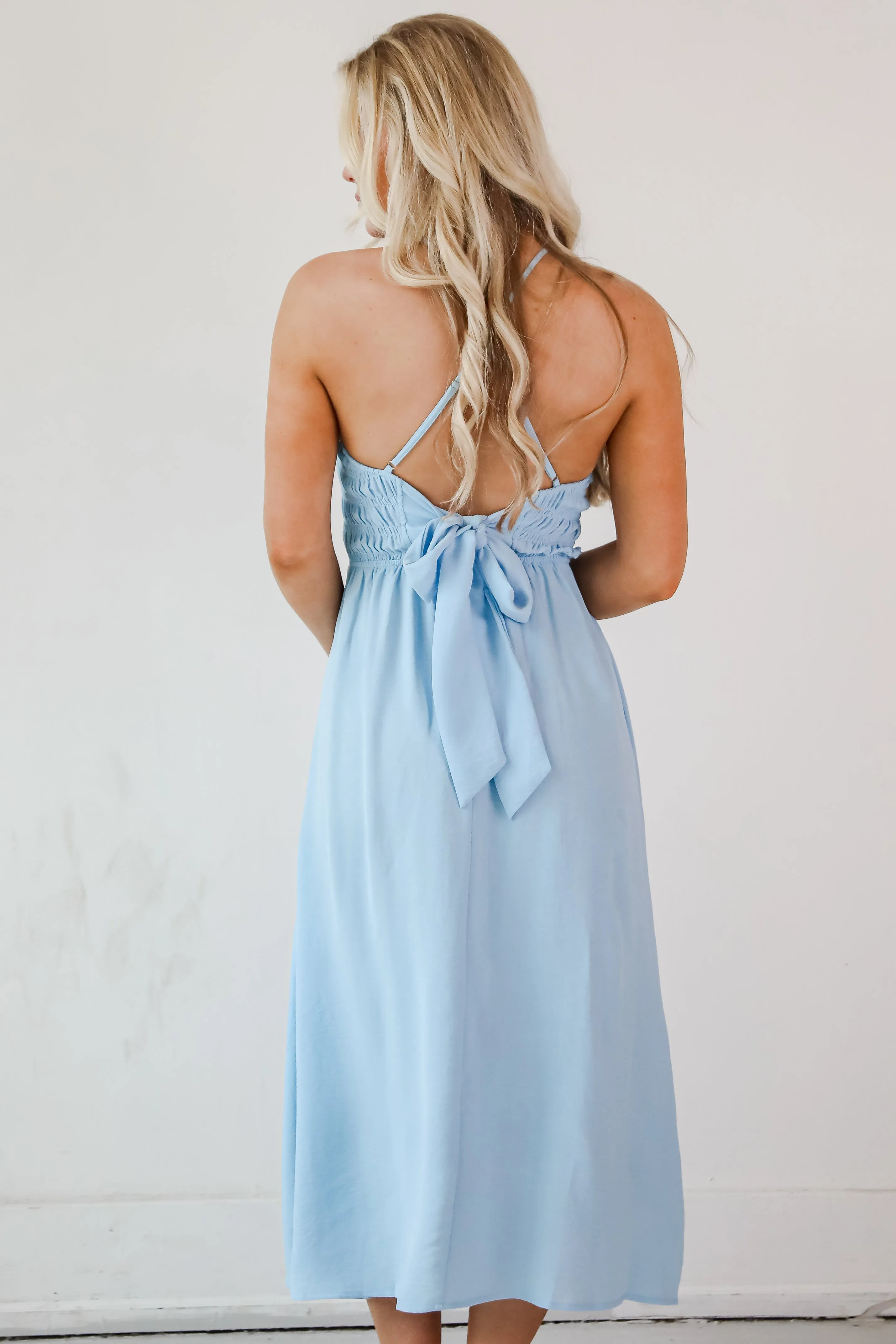 Before You Know It Smocked Midi Dress - DU DEAL