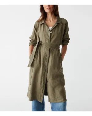 Belinda Linen Coat | Camo MICHAEL STARS