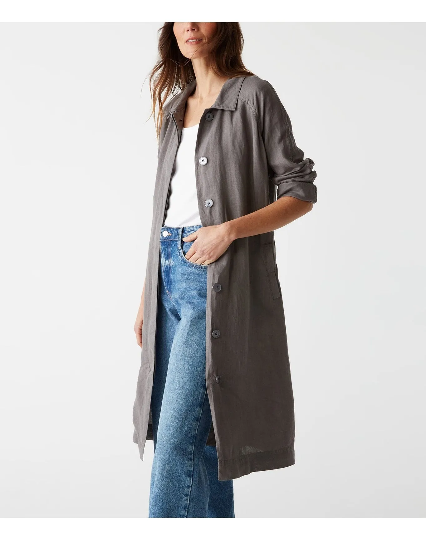 Belinda Linen Coat | Oxide MICHAEL STARS