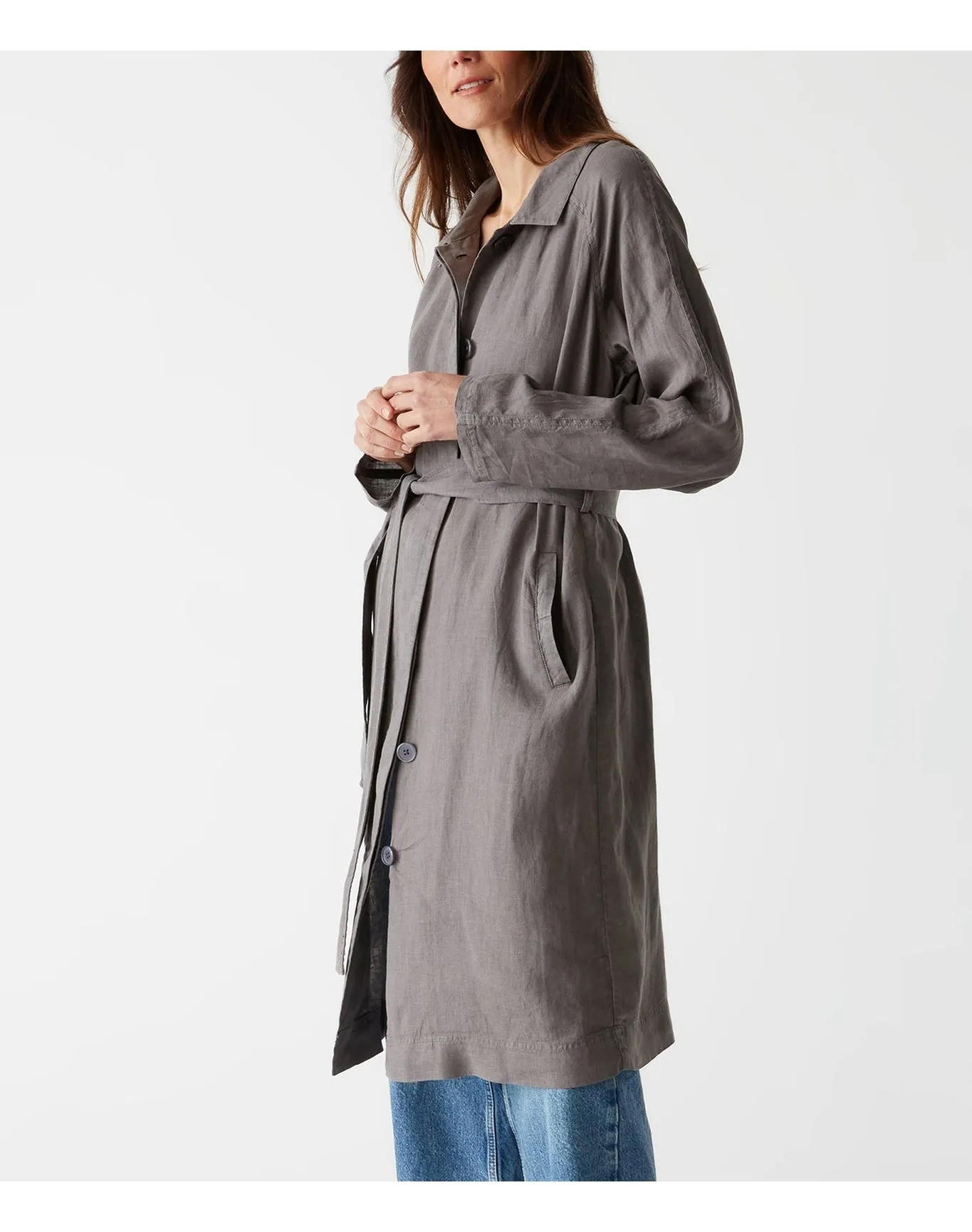 Belinda Linen Coat | Oxide MICHAEL STARS