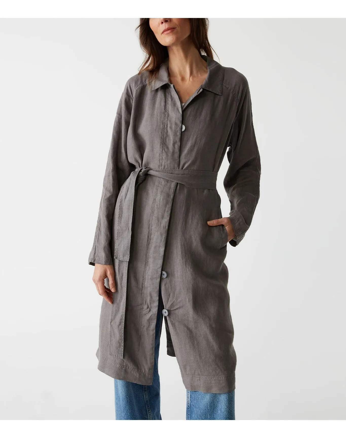 Belinda Linen Coat | Oxide MICHAEL STARS