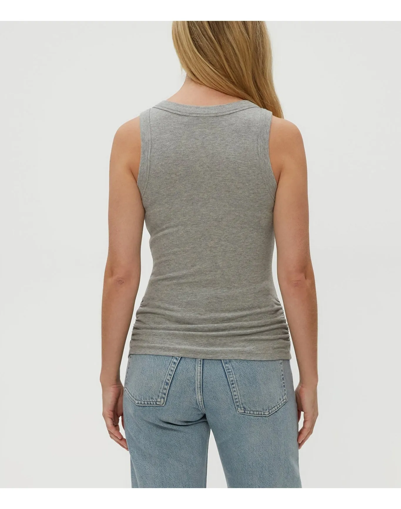 Blanche Ribbed Tank | Heather Grey MICHAEL STARS