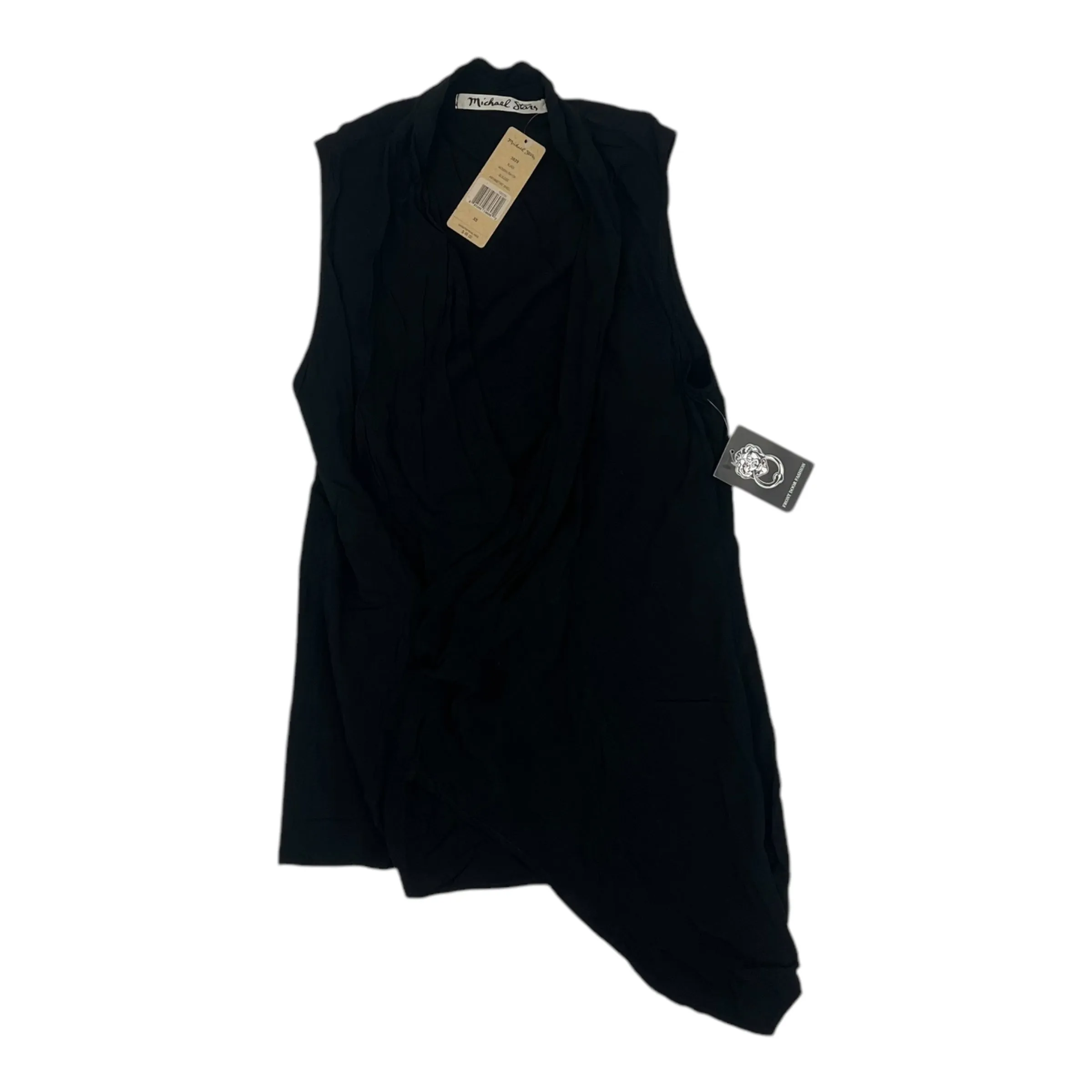 Blouse Sleeveless By Michael Stars In Black, Size:Xs