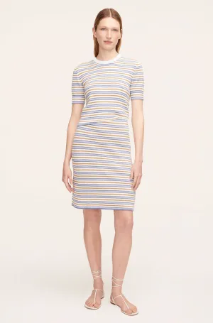 Boucle Mini Multi Stripe Skirt | Blue Combo REBECCA TAYLOR