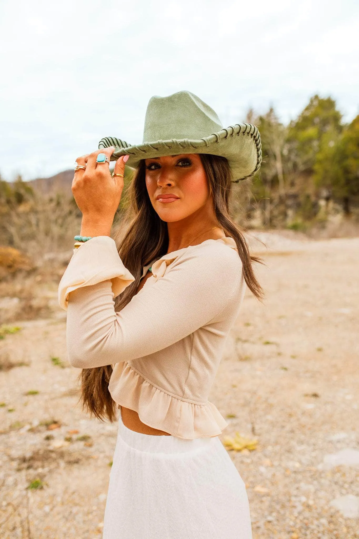 Braided Cowgirl Hat
