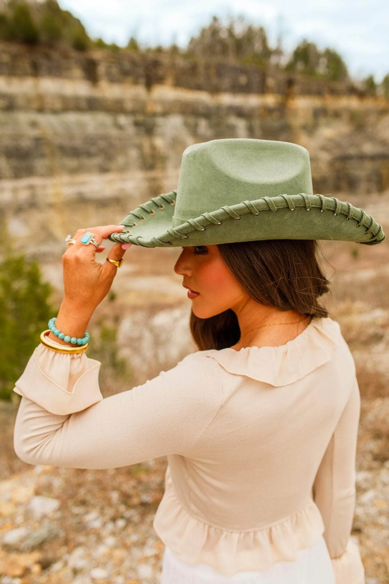 Braided Cowgirl Hat