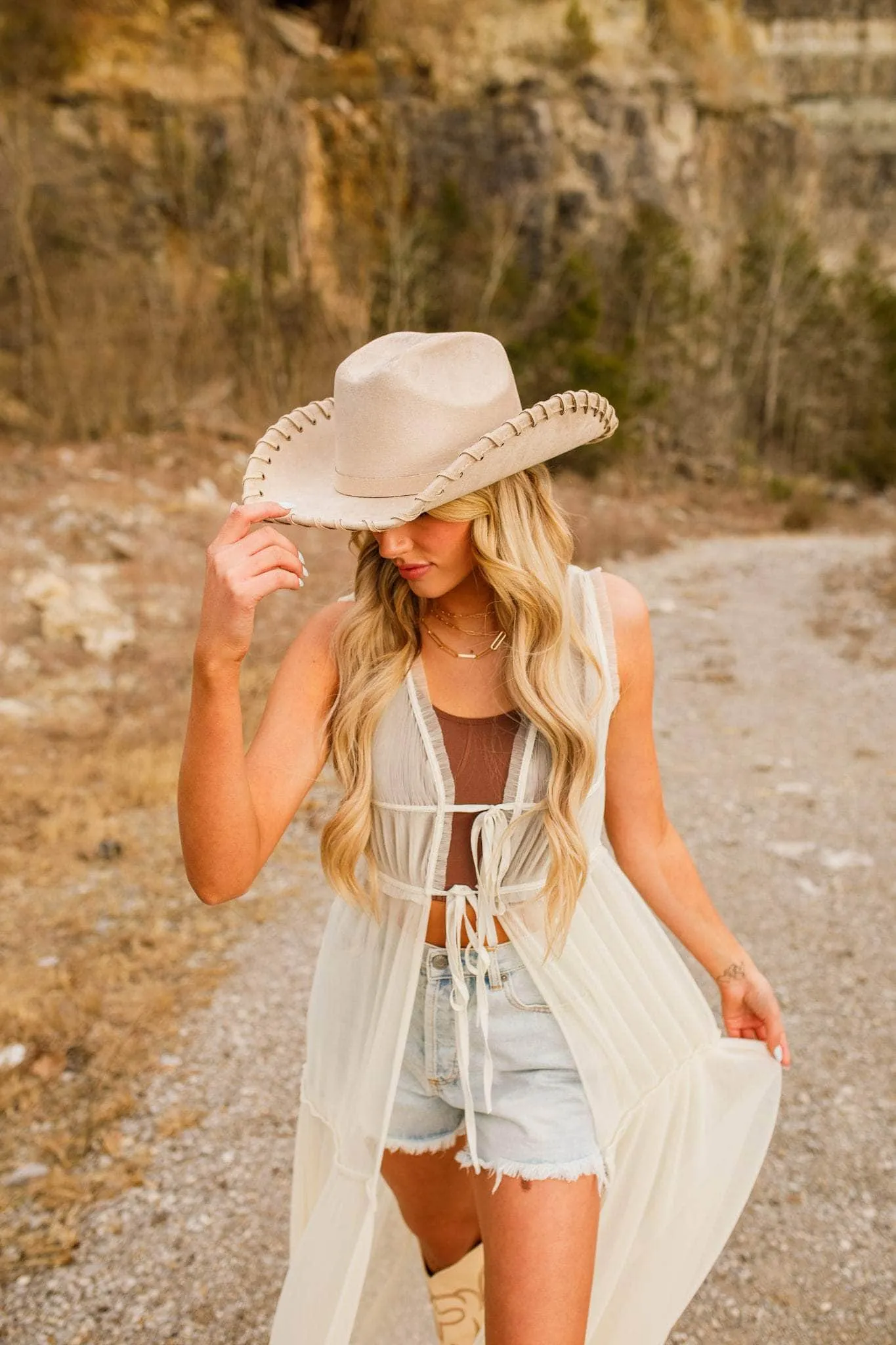 Braided Cowgirl Hat