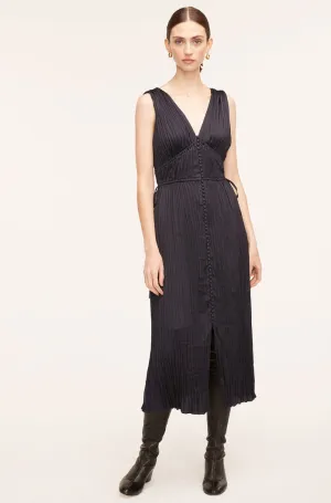 Button Front Dress | Dark Navy REBECCA TAYLOR