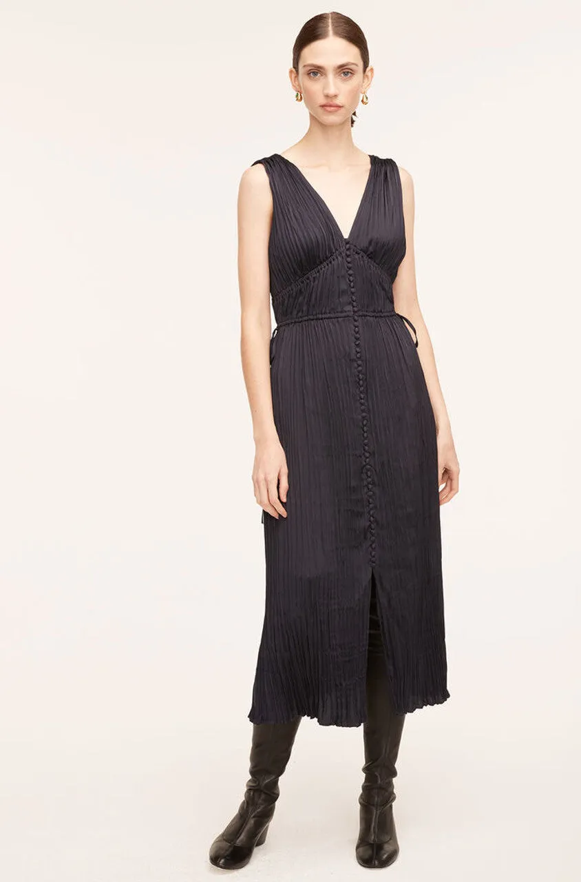 Button Front Dress | Dark Navy REBECCA TAYLOR