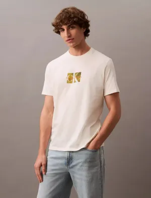 Calvin Klein Box Logo Overlay Classic Crewneck T-Shirt - Men