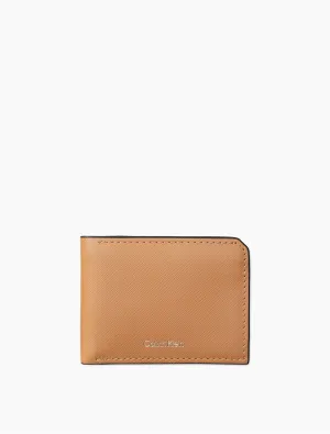 Calvin Klein Saffiano Leather Slim Bifold Wallet - Men