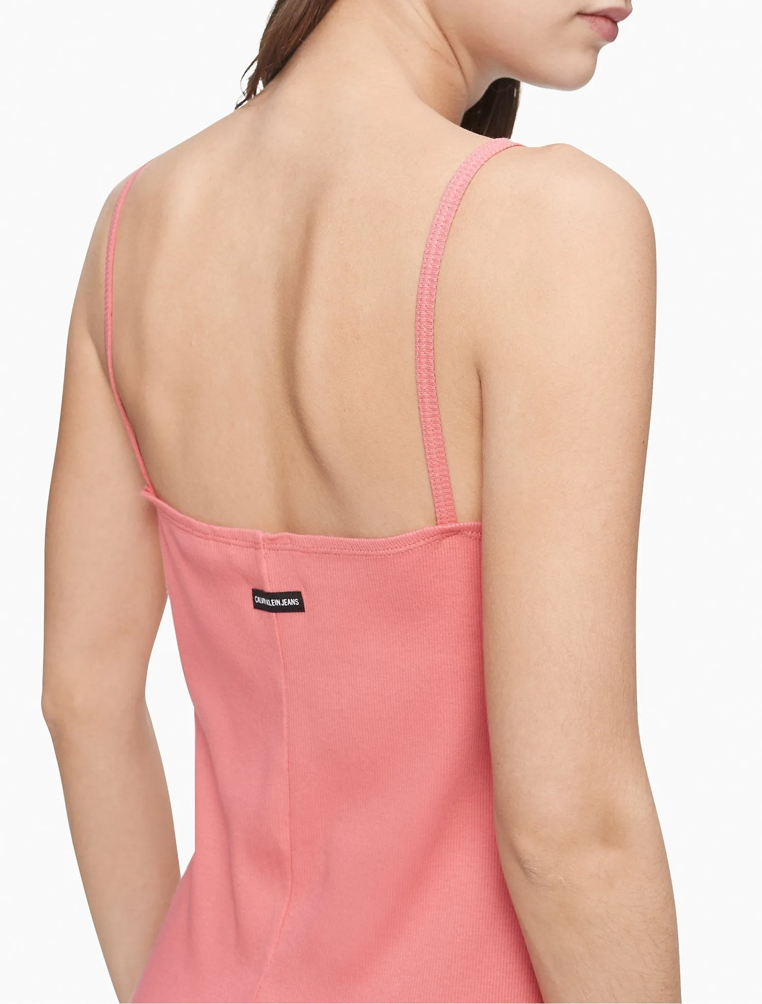 Calvin Klein Strappy Ribbed Midi Dress - Women