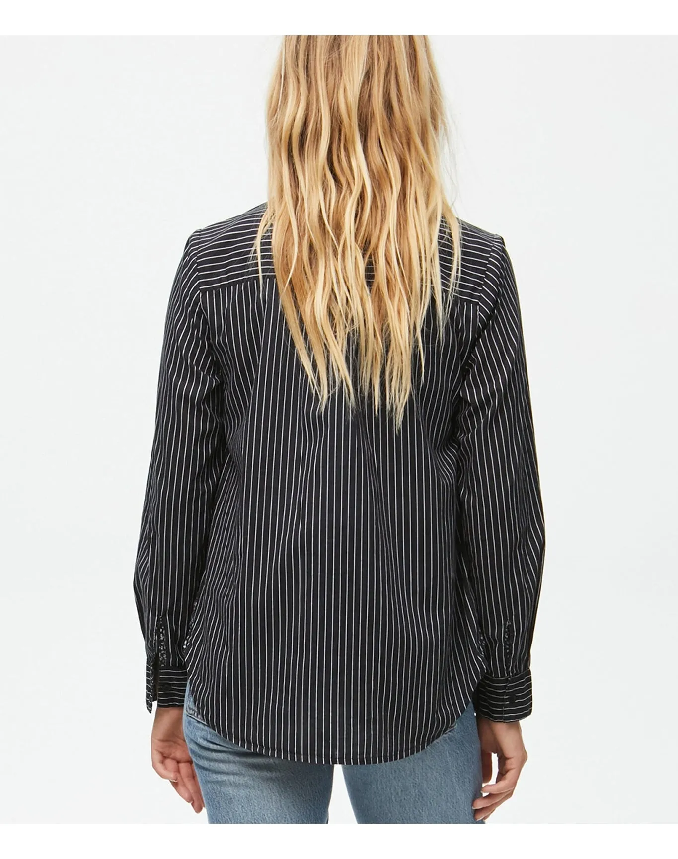Cam Striped Button Down Shirt | Black Combo MICHAEL STARS
