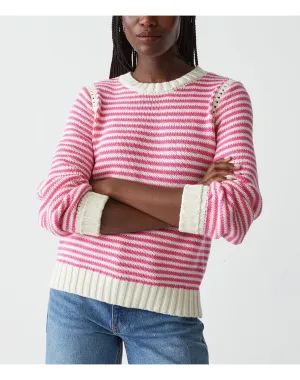 Casey Pullover Sweater | Flamingo Stripe MICHAEL STARS