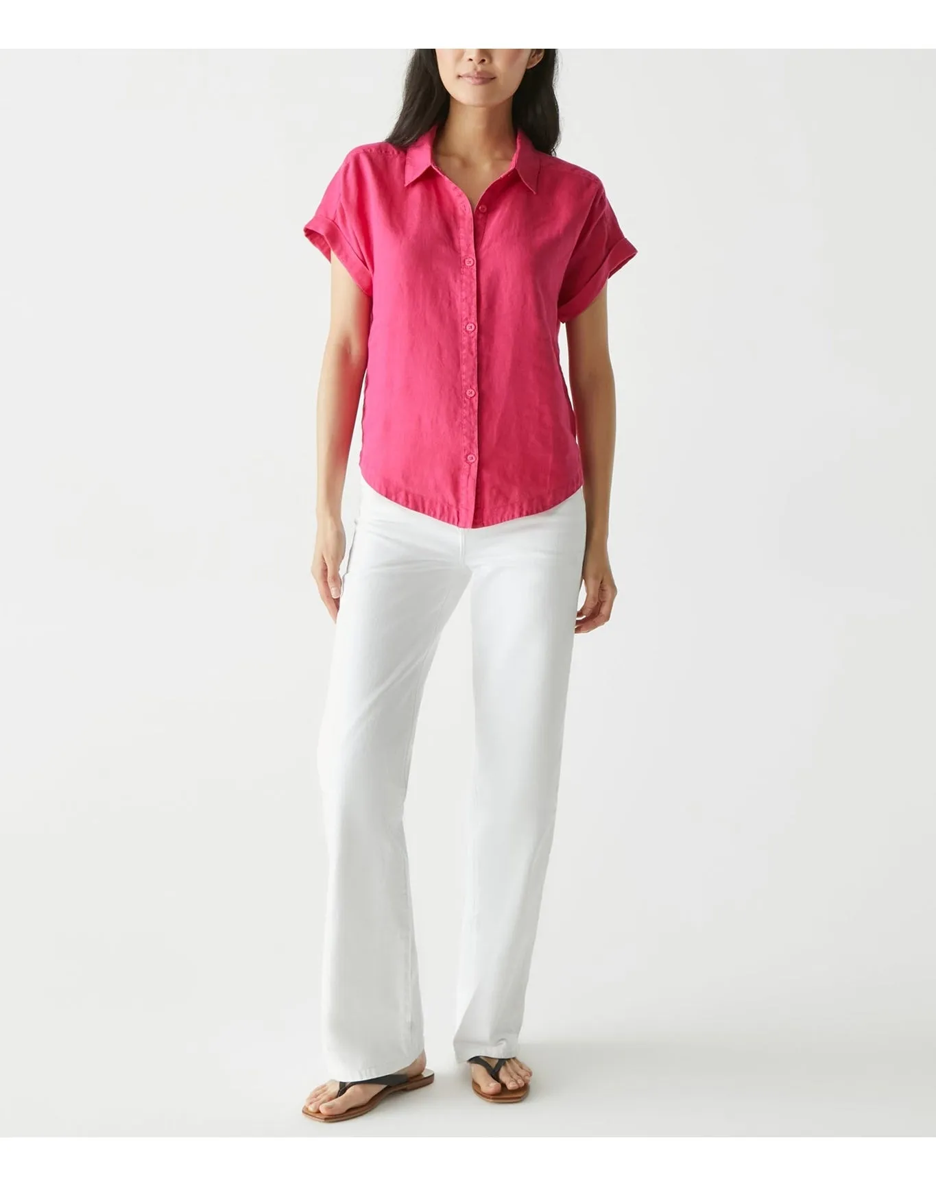 Charlie Linen Button Down Shirt | Dark Voltage MICHAEL STARS
