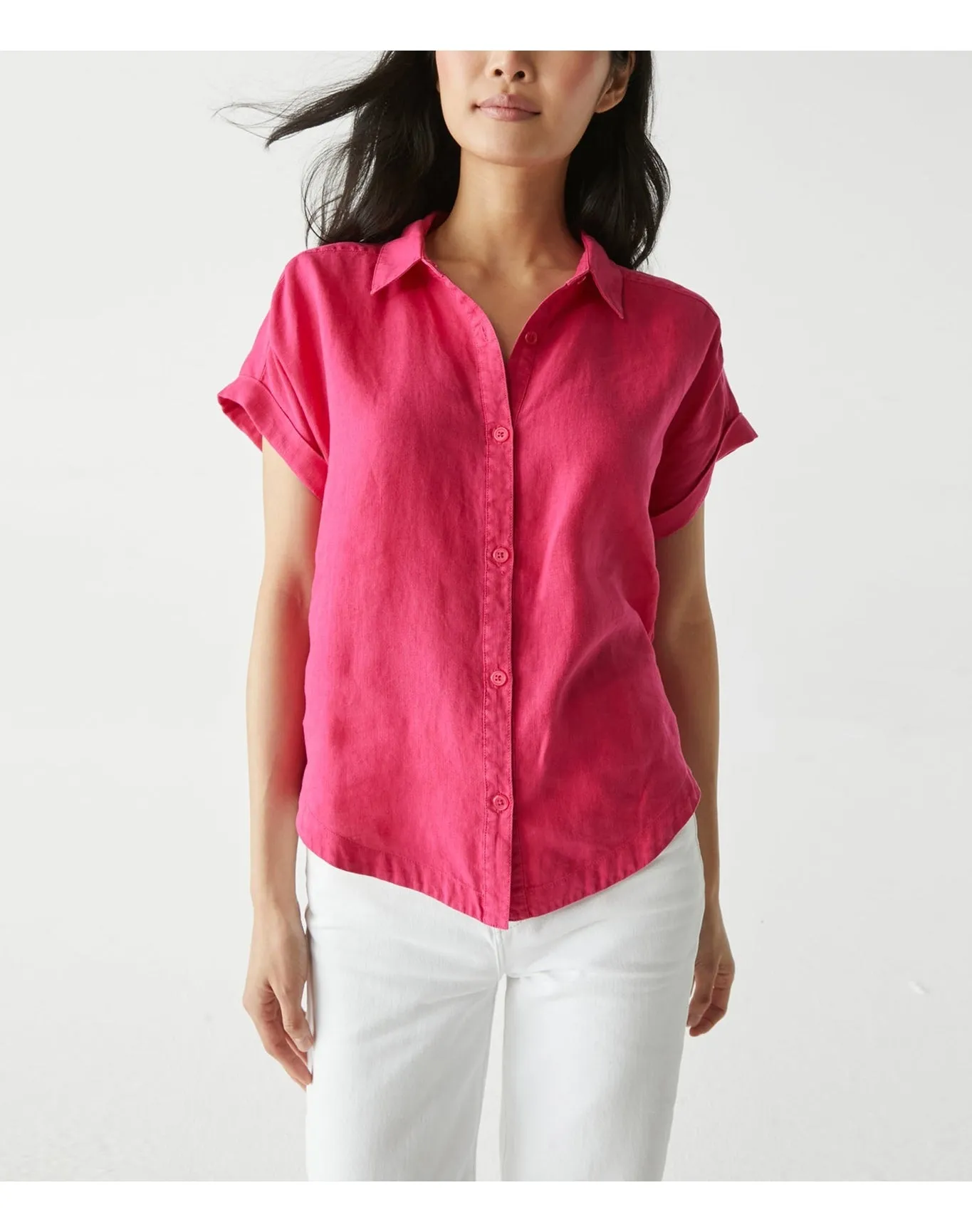 Charlie Linen Button Down Shirt | Dark Voltage MICHAEL STARS