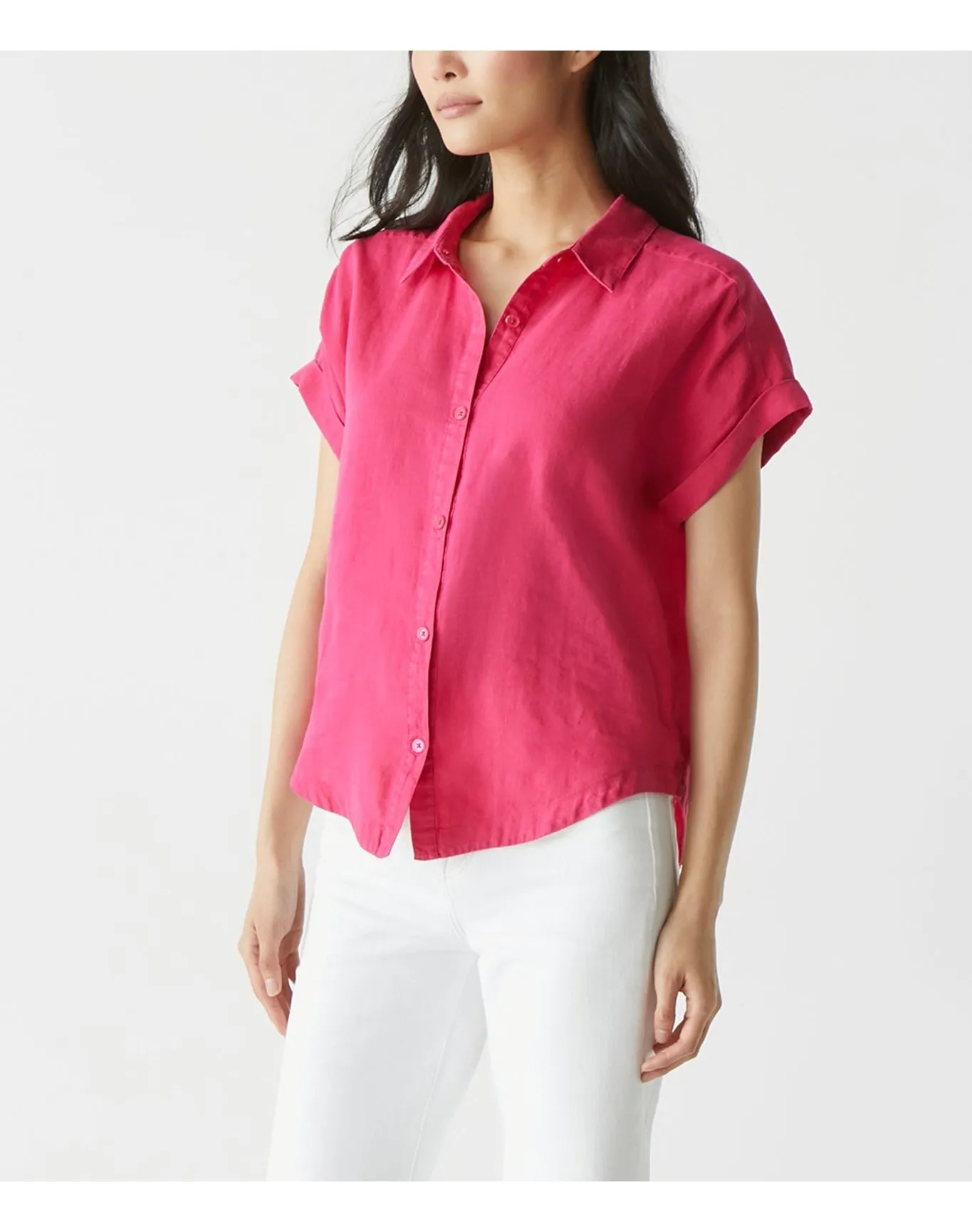 Charlie Linen Button Down Shirt | Dark Voltage MICHAEL STARS
