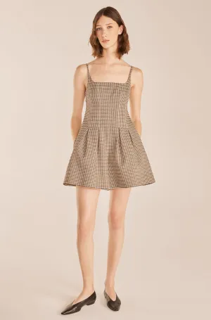 Check Romper | Spring Check Espresso Combo REBECCA TAYLOR