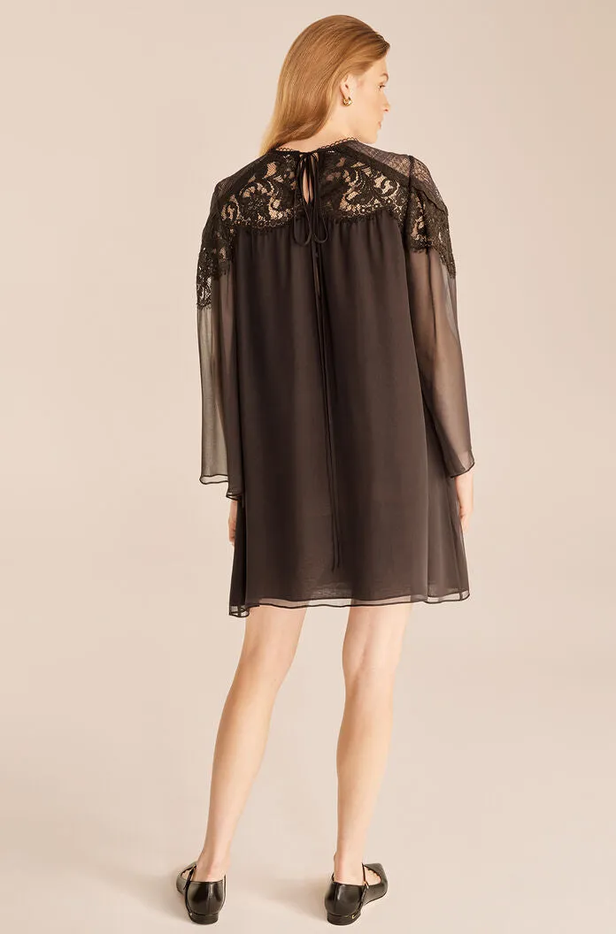 Chiffon Long Sleeve Dress | Peat REBECCA TAYLOR