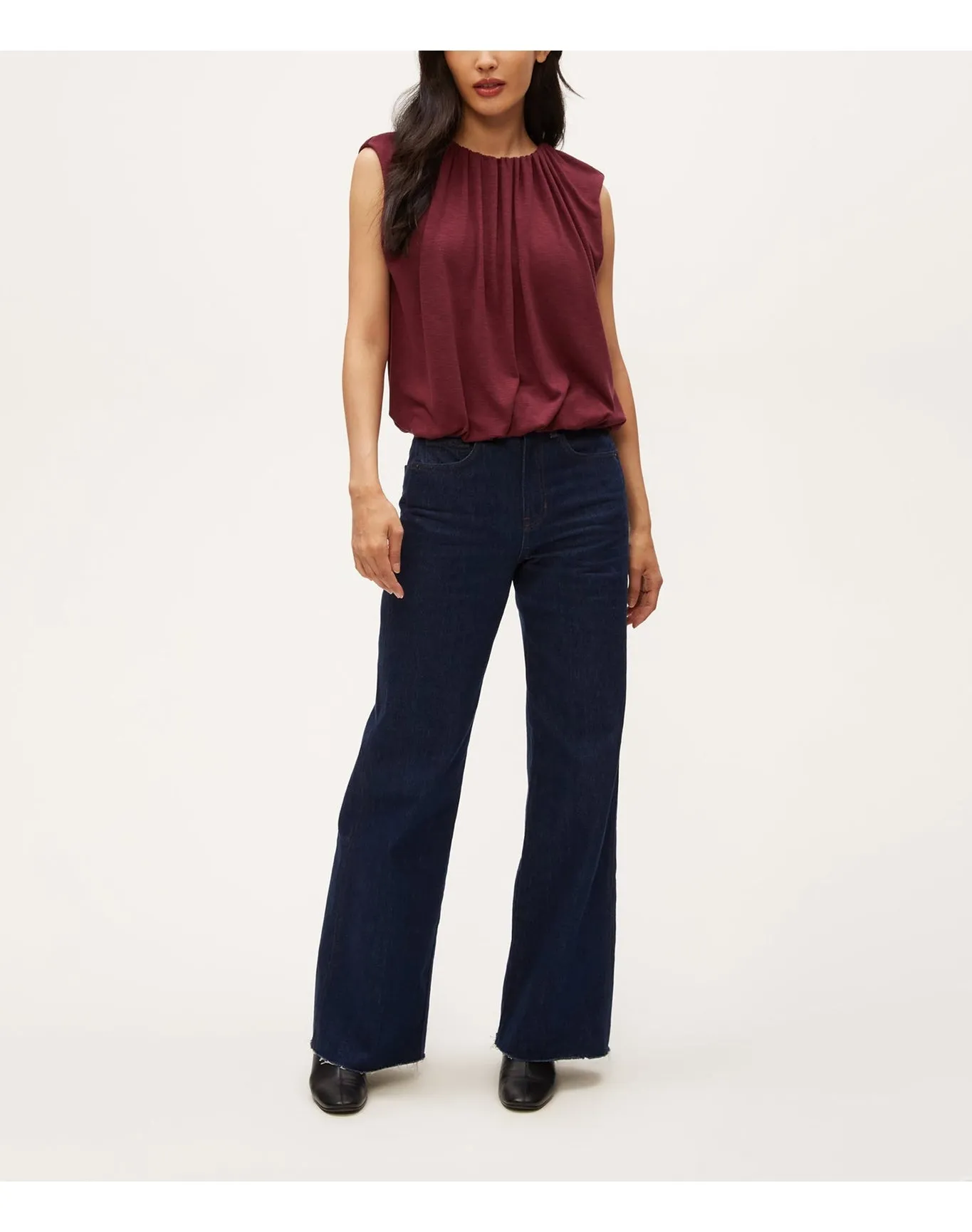 Cindy Bubble Top | Beetroot MICHAEL STARS