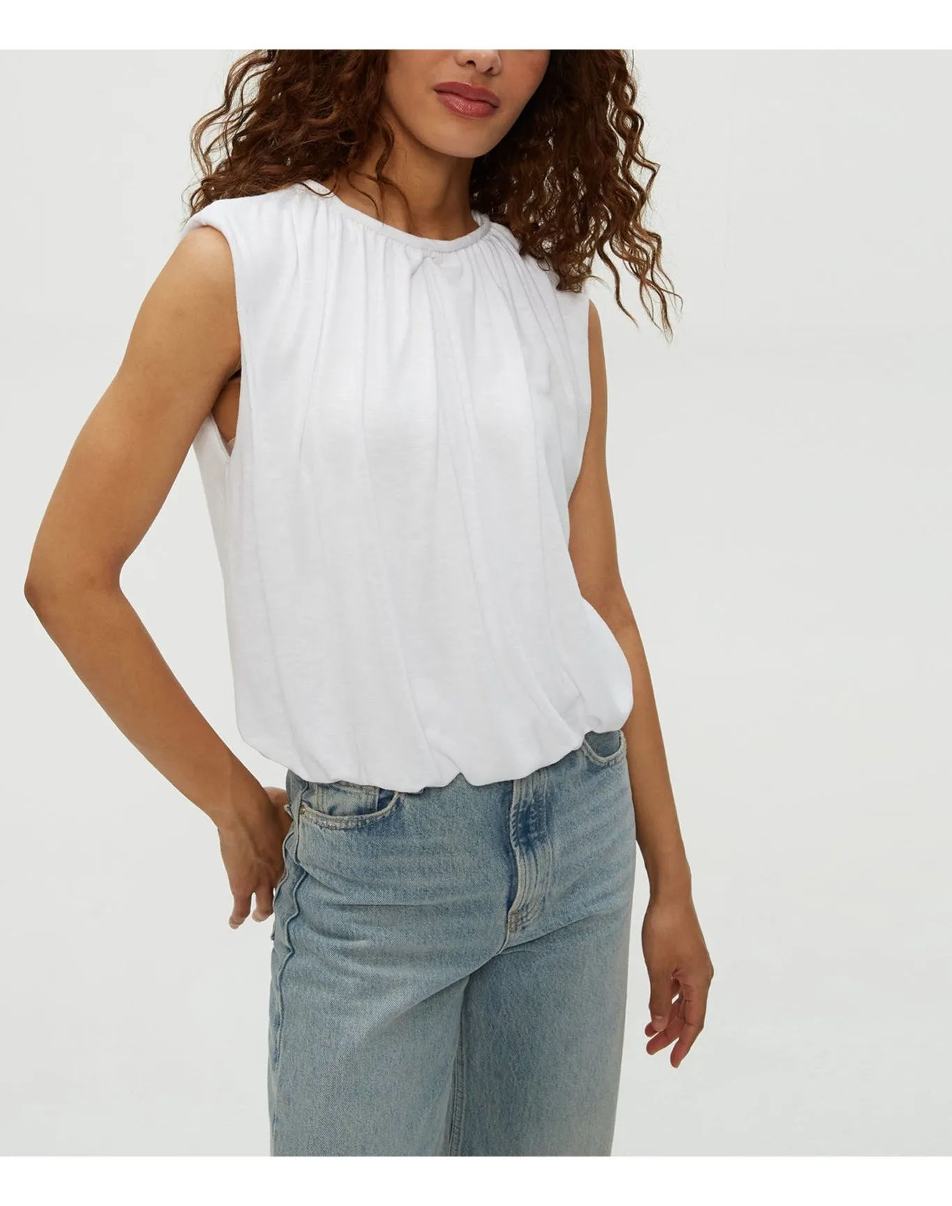Cindy Bubble Top | White MICHAEL STARS