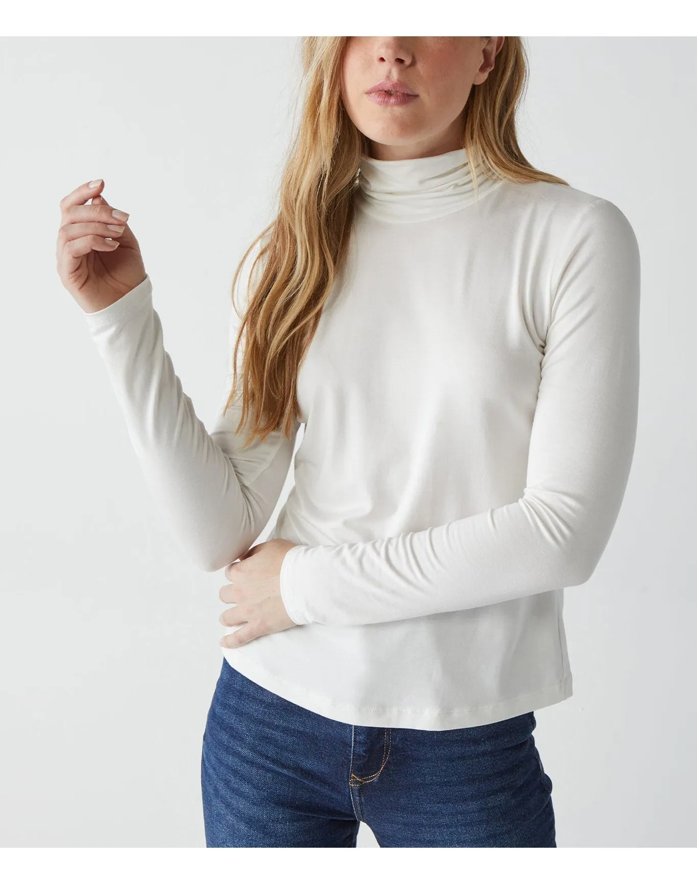 Clara Turtleneck | Chalk MICHAEL STARS