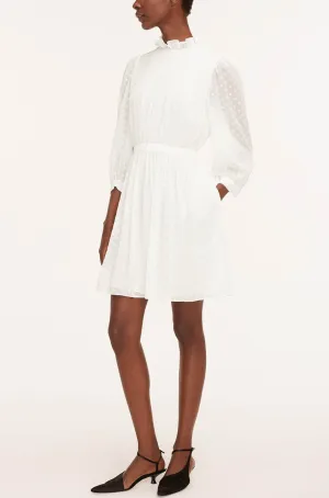 Clip-Dot Shirt Dress | Snow REBECCA TAYLOR