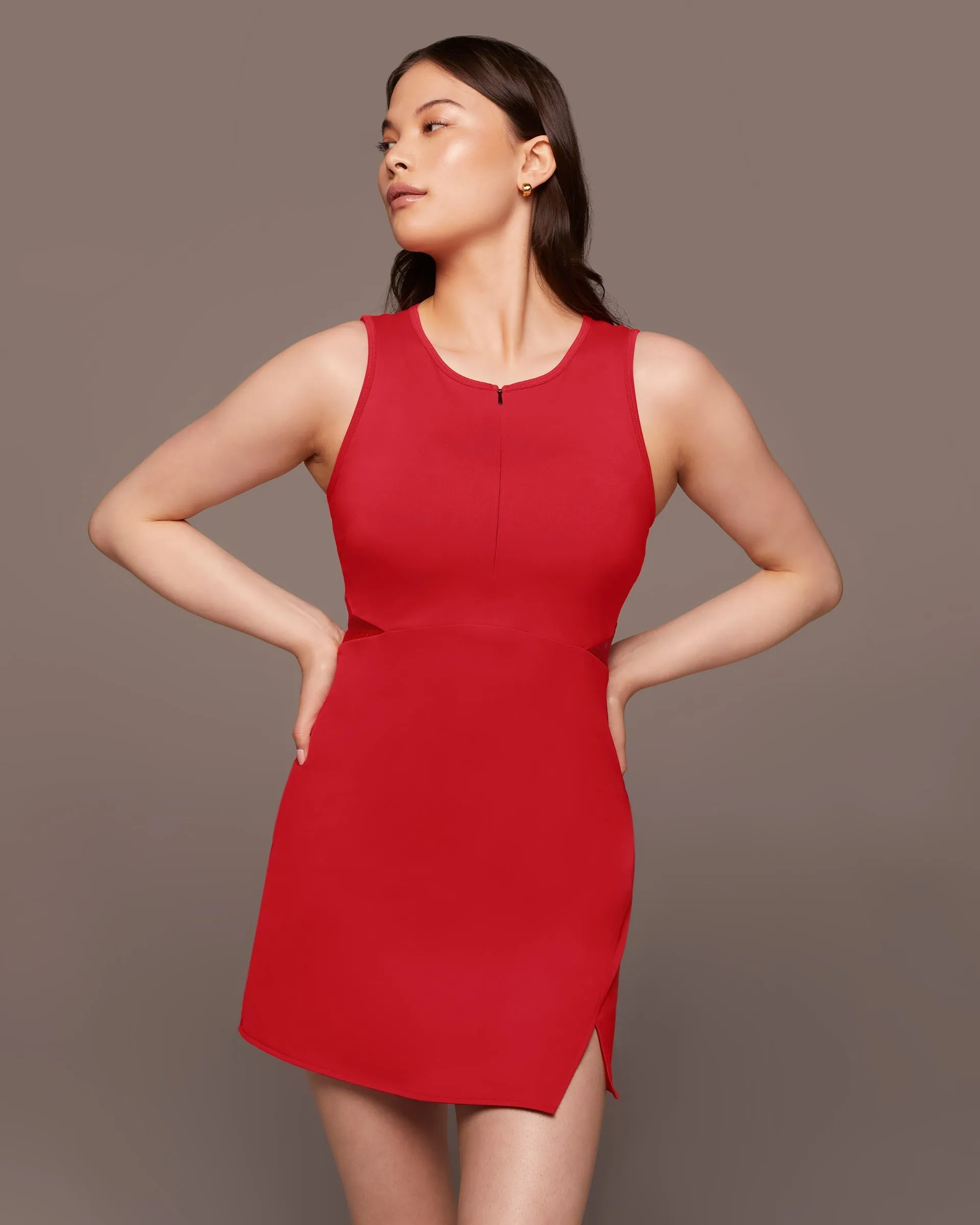 Coast Dress | Fire Red MICHI