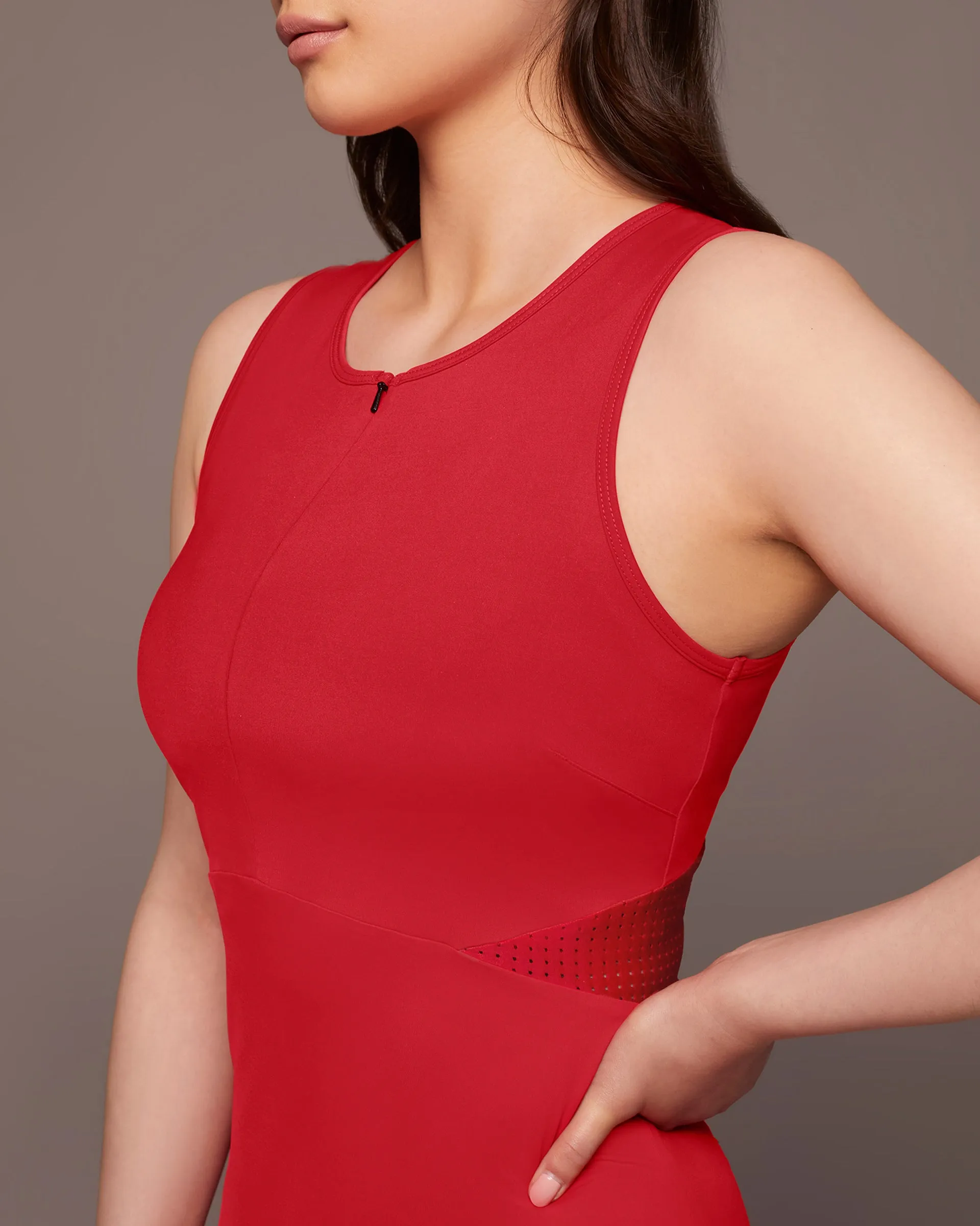 Coast Dress | Fire Red MICHI