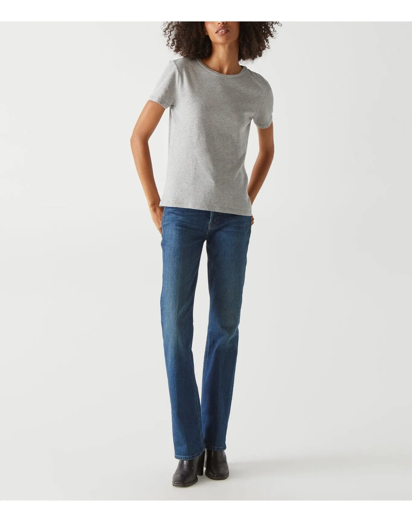 Colleen Crewneck Tee | Heather Grey MICHAEL STARS