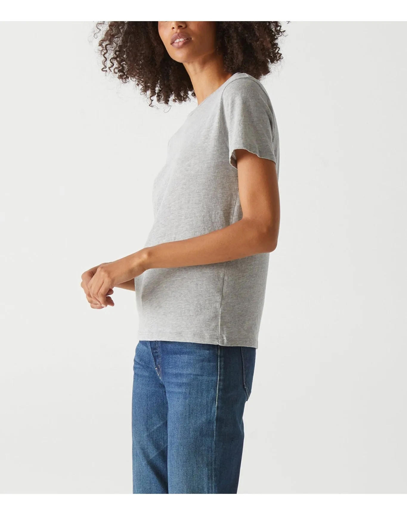 Colleen Crewneck Tee | Heather Grey MICHAEL STARS