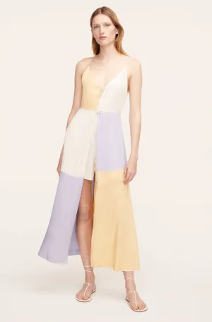 Color-Blocked Twill Dress | Colorblock Sorbet Combo REBECCA TAYLOR