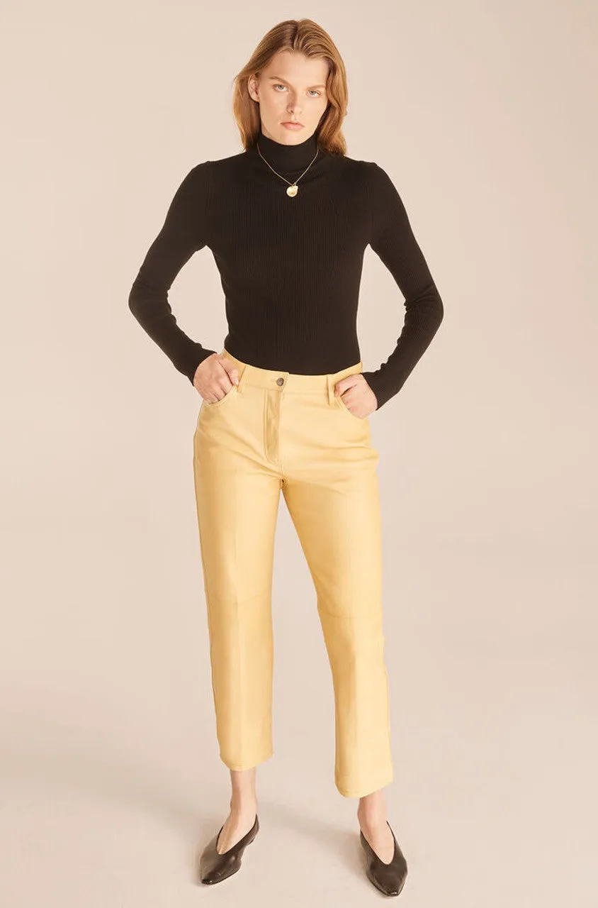 Crop Leather Pant | Palomino REBECCA TAYLOR
