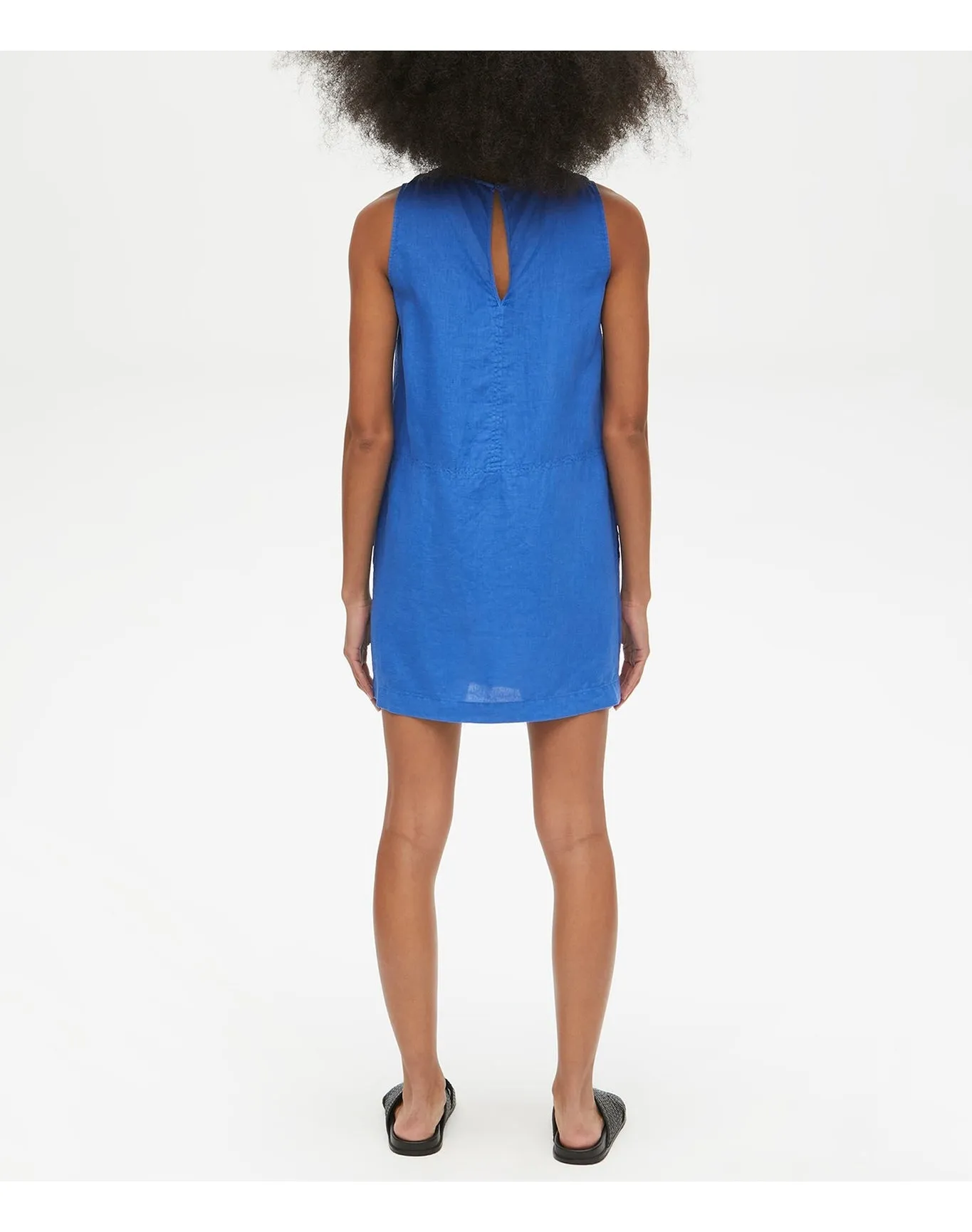 Delilah Linen Shift Dress | Cobalt MICHAEL STARS