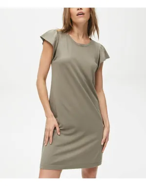 Dena Shirt Dress with Flutter Sleeves | Olive MICHAEL STARS