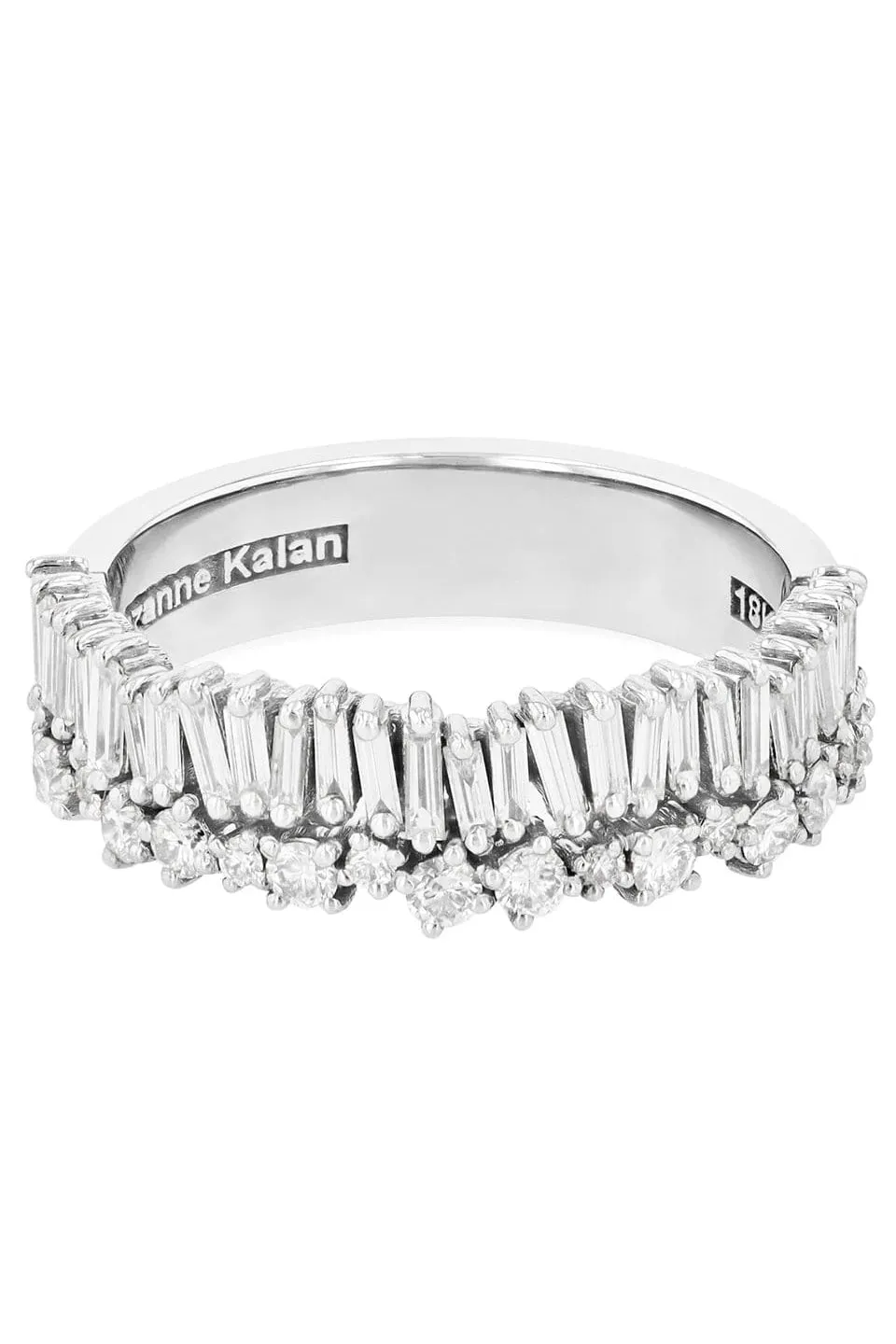 Diamond Baguette Fireworks Half Band Ring
